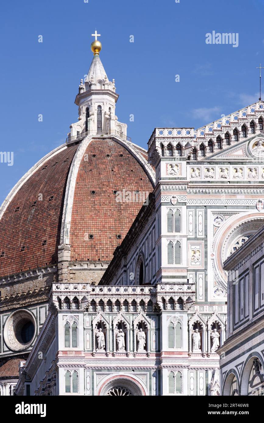 Florence Cathedral - detail of the exterior Stock Photo