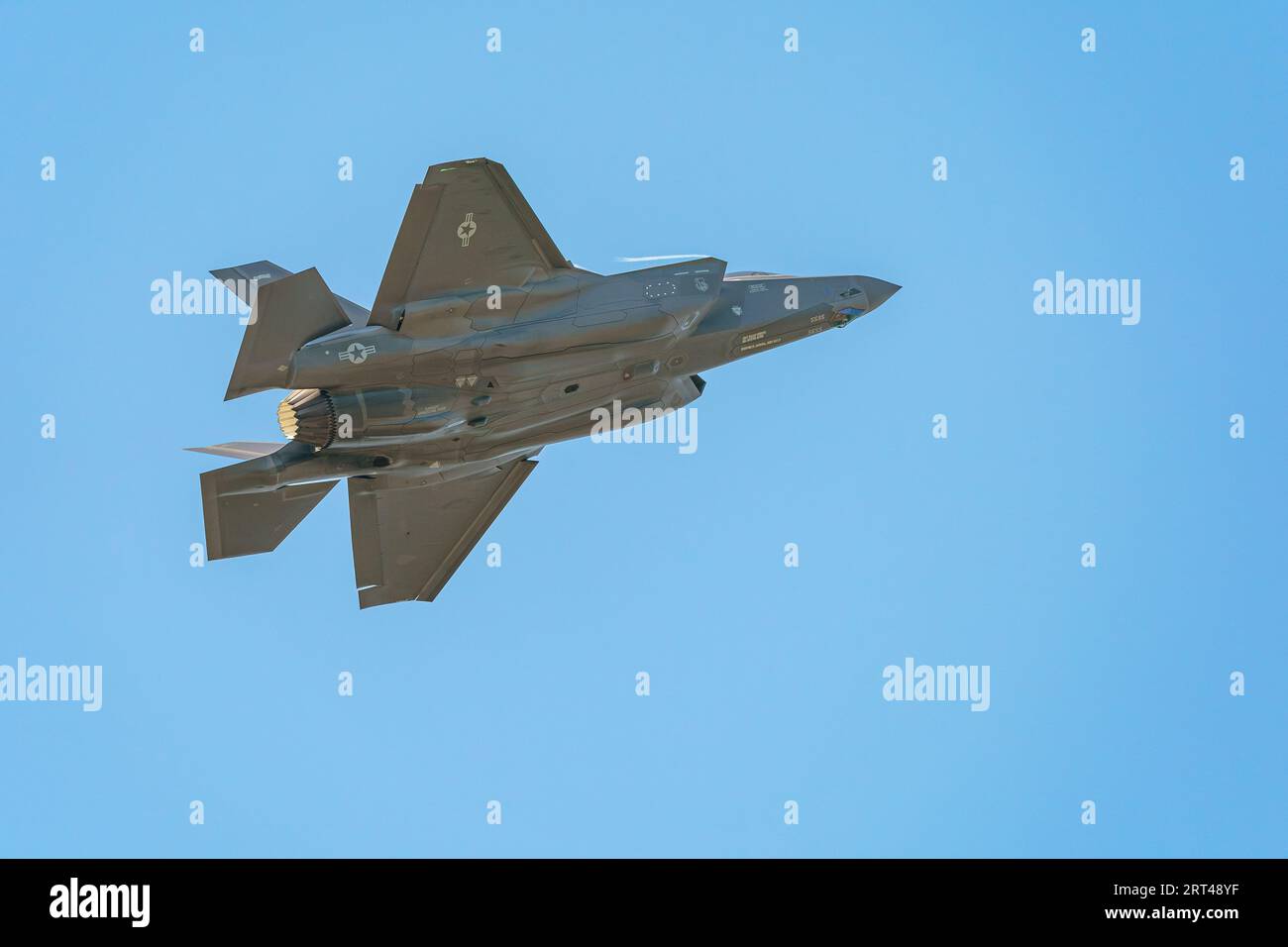 BELGIUM 9 september 2023, high speed pass in the F-35 Lightning II Stock Photo
