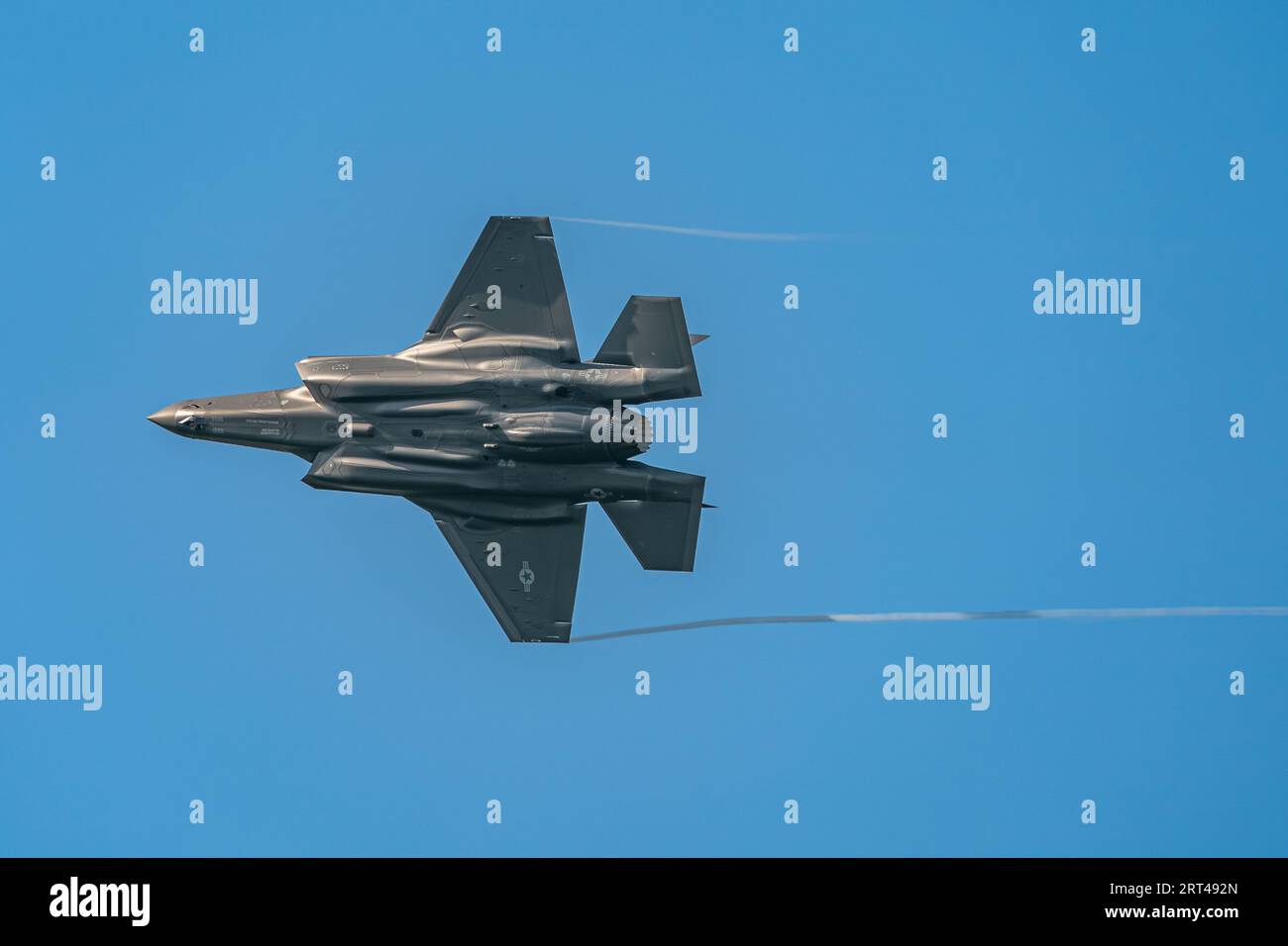 BELGIUM 9 september 2023, high speed pass in the F-35 Lightning II Stock Photo