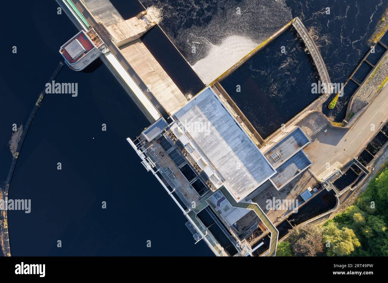 Salmon Ladder at the Pitlochry Dam and Hydro Electric Power Station on