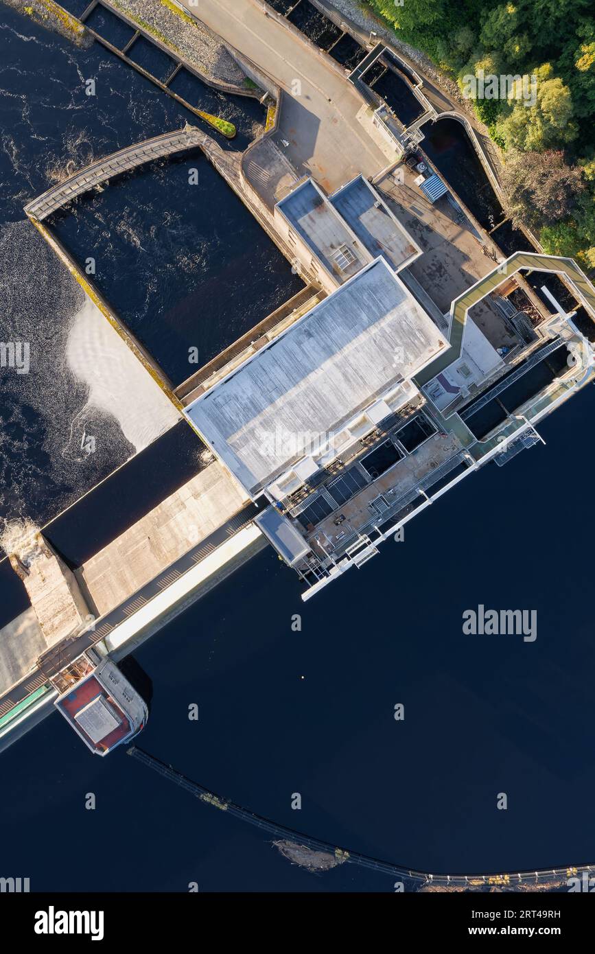 Salmon Ladder at the Pitlochry Dam and Hydro Electric Power Station on