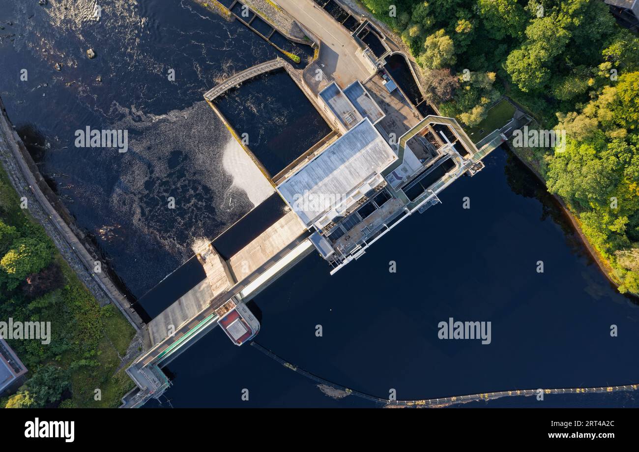 Salmon Ladder at the Pitlochry Dam and Hydro Electric Power Station on