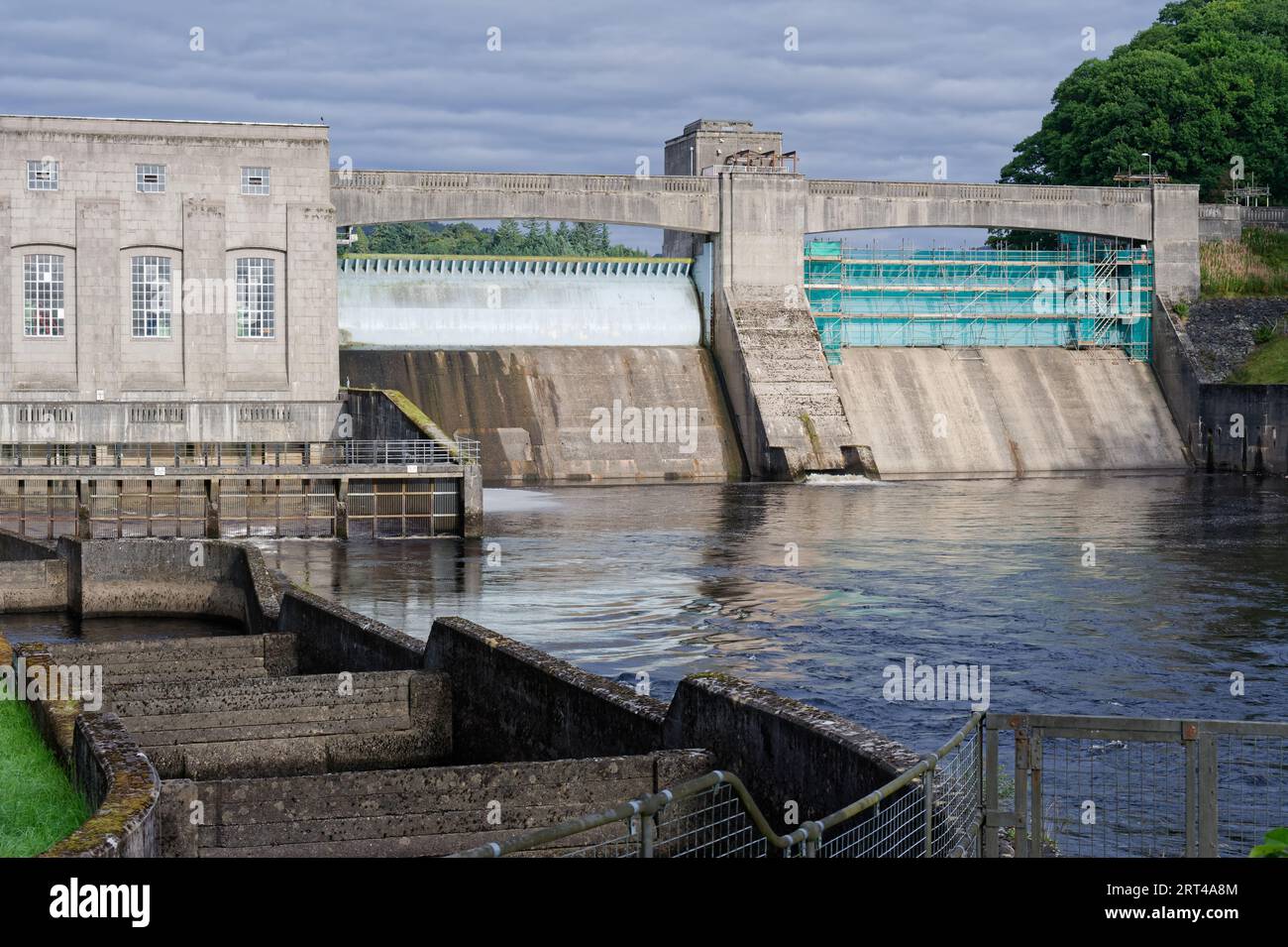 Salmon Ladder at the Pitlochry Dam and Hydro Electric Power Station on