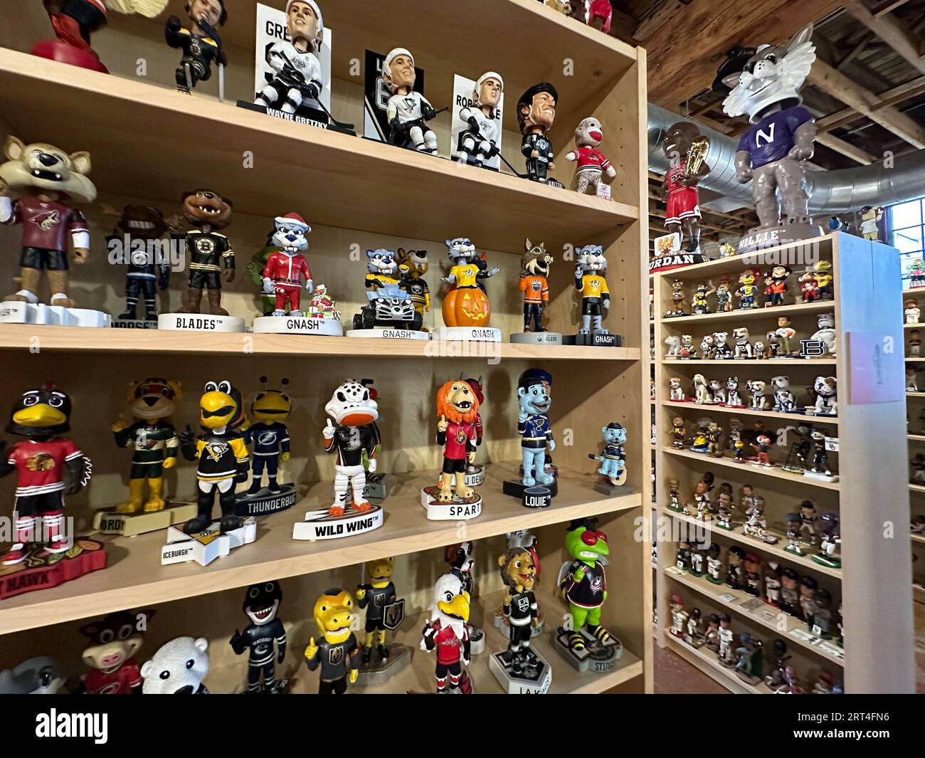 Milwaukee, Wisconsin, USA. 29th Aug, 2023. There are more than 10,000 figures of varying size at the National Bobblehead Hall of Fame and Museum in Milwaukee, Wisconsin, Tuesday August 29, 2023. (Credit Image: © Mark Hertzberg/ZUMA Press Wire) EDITORIAL USAGE ONLY! Not for Commercial USAGE! Stock Photo