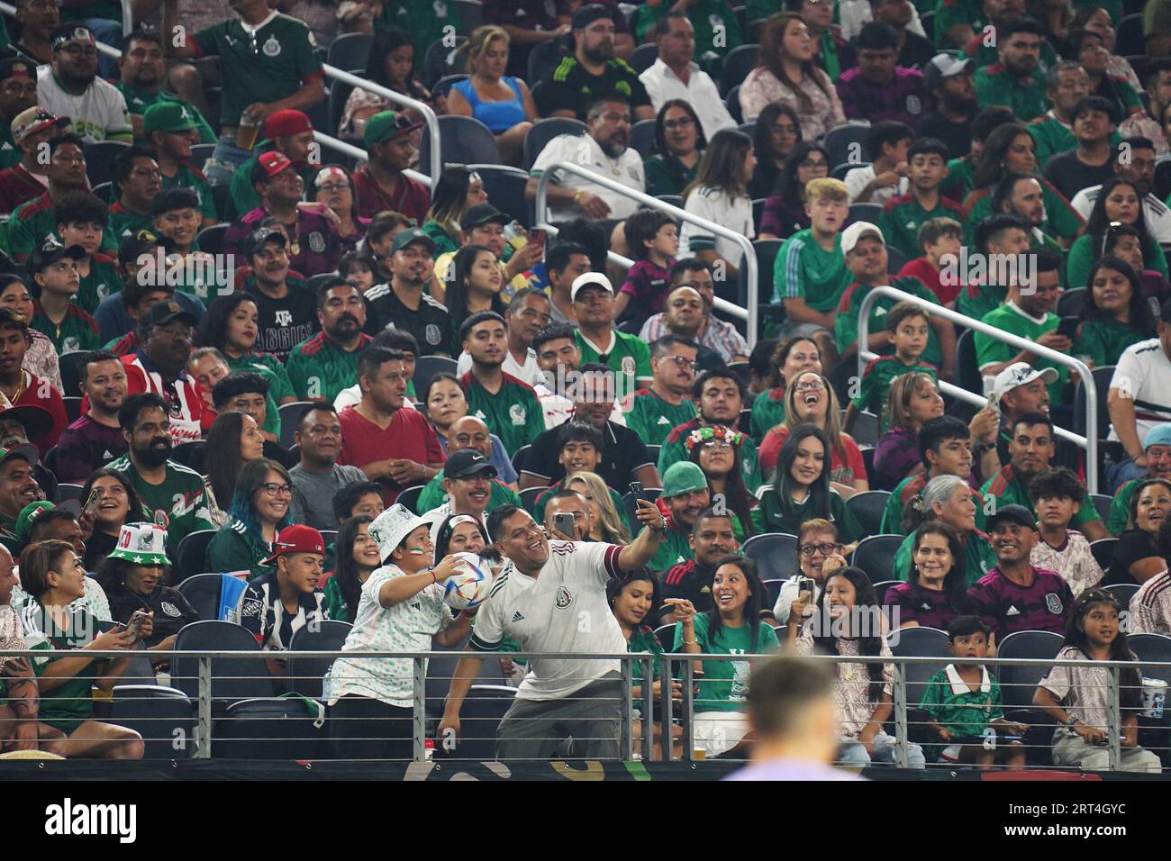Arlington, Texas, United States: The attendance for the international soccer game between Mexico and Australia played at AT&T Stadium on Saturday September 9, 2023 was 52, 787. (Credit Image: © Javier Vicencio/eyepix via ZUMA Press Wire) EDITORIAL USAGE ONLY! Not for Commercial USAGE! Stock Photo