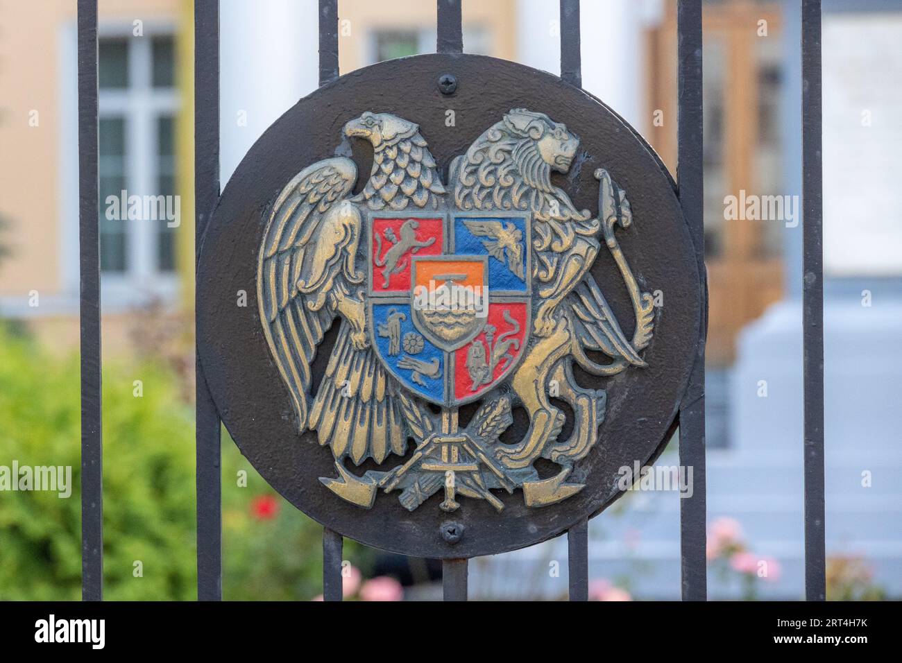 07.09.2023. Russia. Moscow. The building of the Armenian Embassy in the