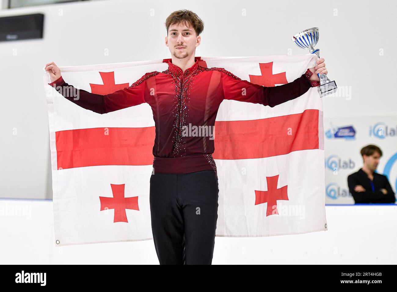 Men Awards, Nika EGADZE (GEO) second place, Victory Ceremony at the