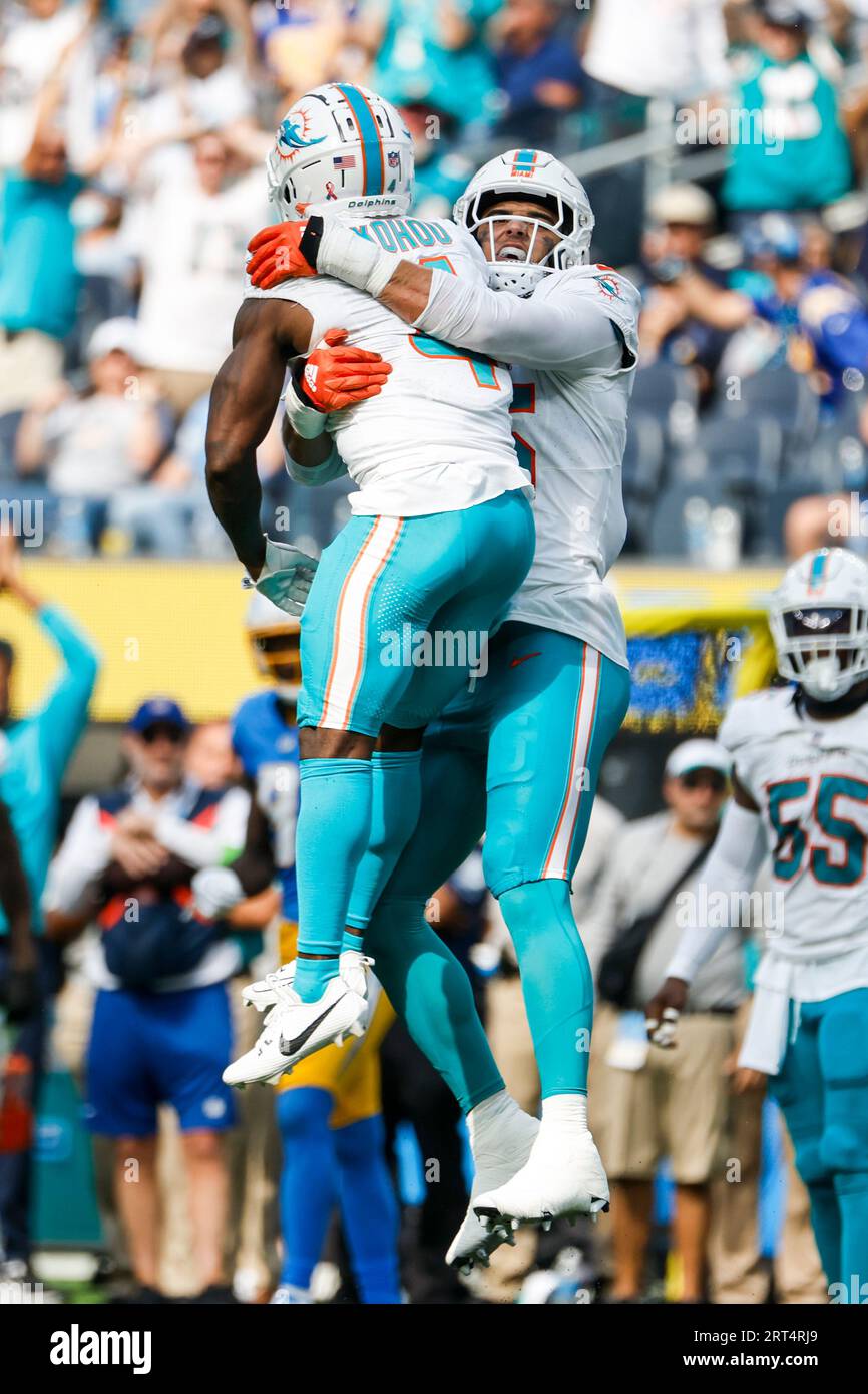 Los Angeles, California, USA. 10th Sep, 2023. Miami Dolphins cornerbacks Kader Kohou (4