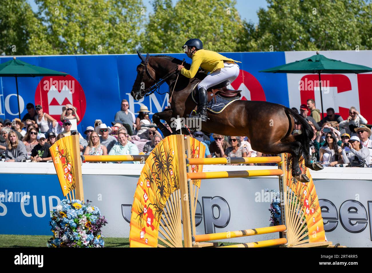 Calgary, Alberta, Canada, 10 September 2023. Yuri Mansur (BRA) riding