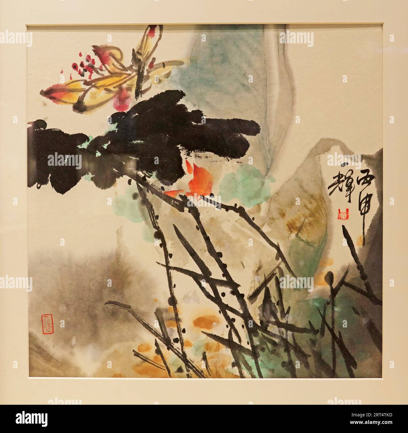 Chinese ancient calligraphic works Stock Photo - Alamy