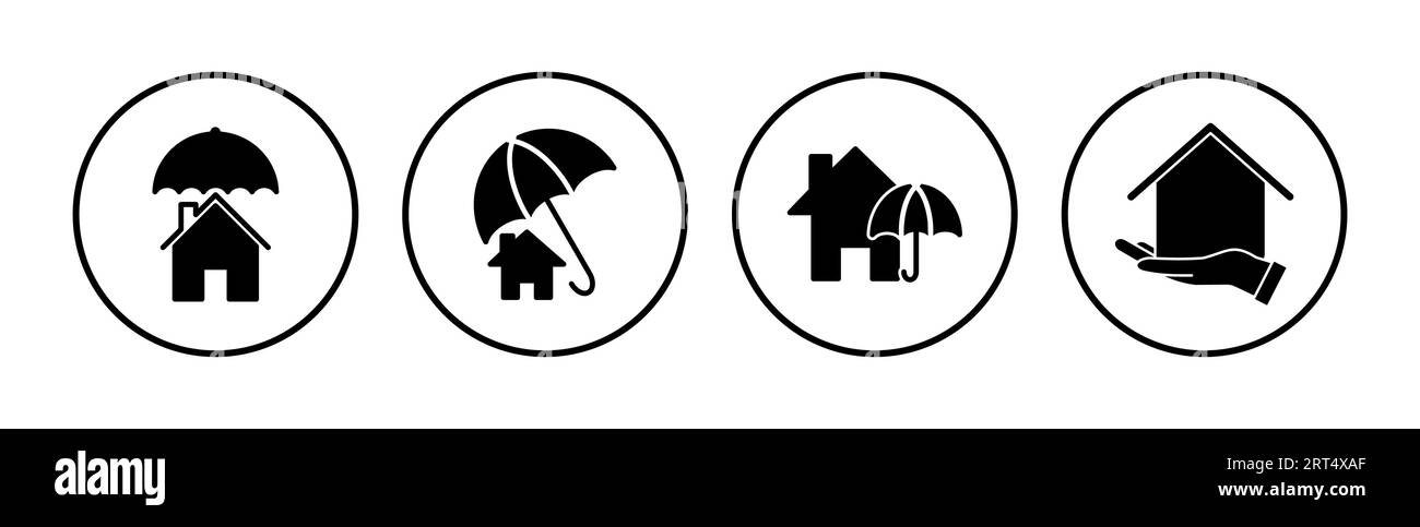 Home insurance icon vector. home shield protect logo Stock Vector Image ...