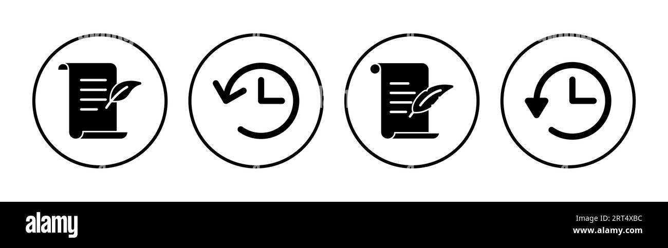 History icon vector. redo history icon Stock Vector Image & Art - Alamy