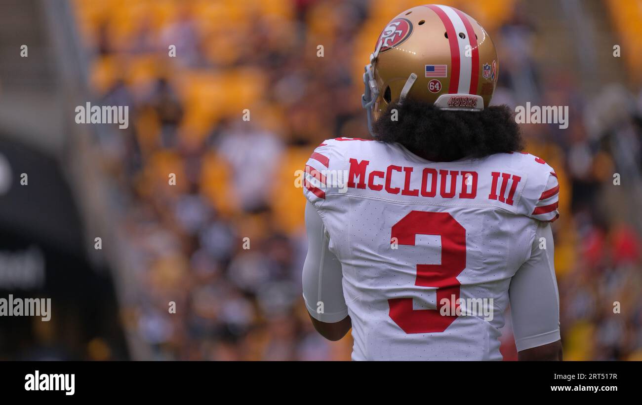 Pittsburgh, PA, USA. 10th Sep, 2023. Ray-Ray McCloud III #3 during the Pittsburgh Steelers vs San Francisco 49ers in Pittsburgh, PA. Jason Pohuski/CSM/Alamy Live News Stock Photo