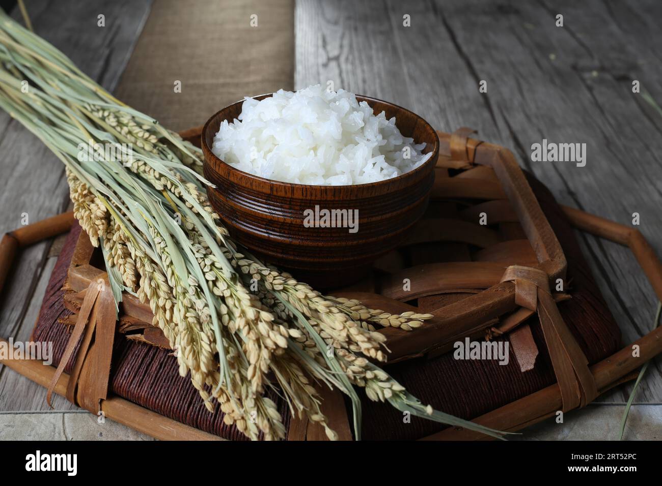 Asian rice, Vietnam rice is the best rice in Asia, hi res photo Stock
