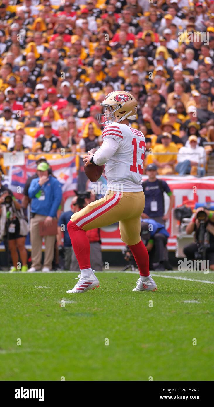 Photo: San Francisco 49ers Quarterback Brock Purdy in Pittsburgh -  PIT2023091012 