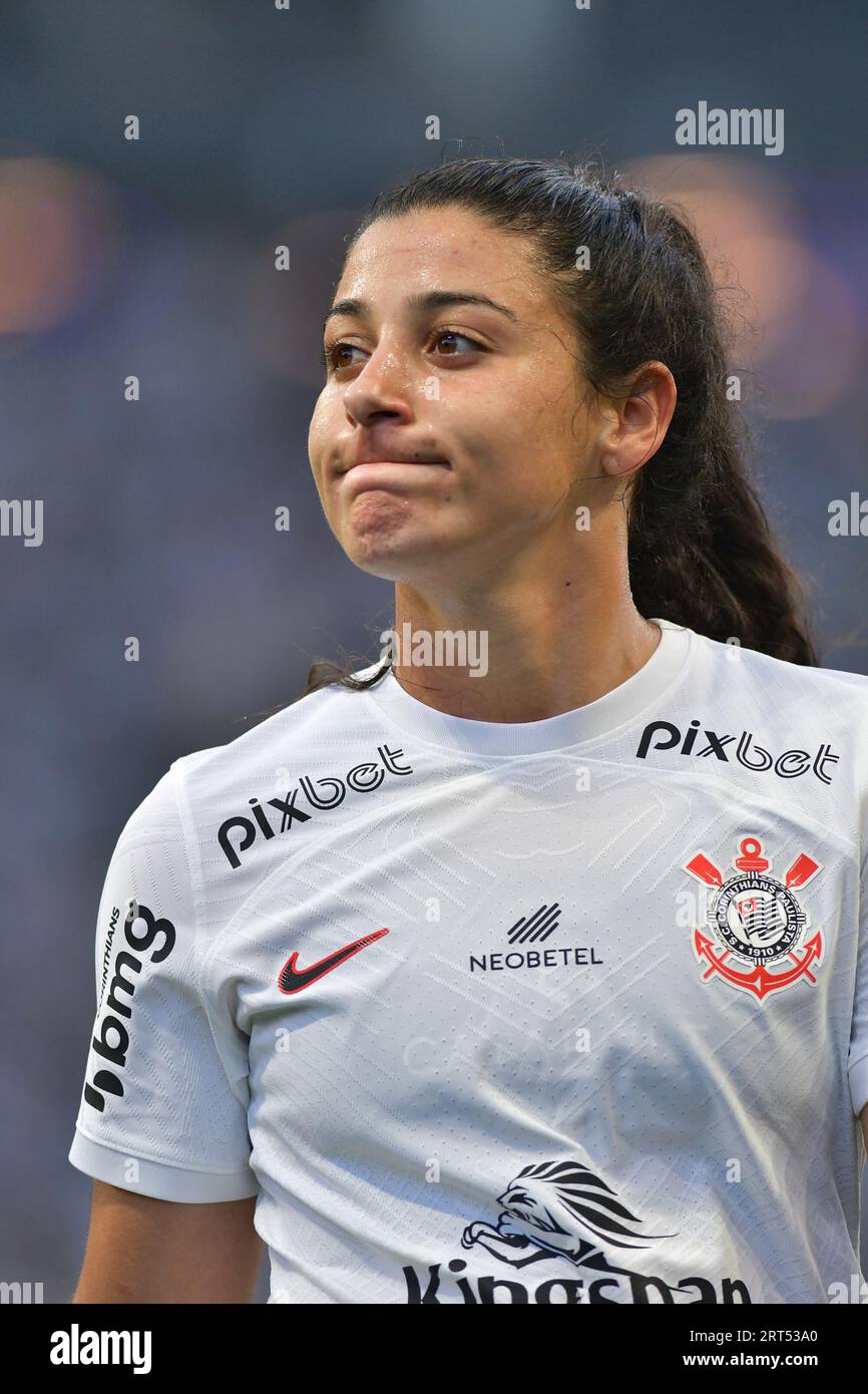 SAO PAULO, BRAZIL - SEPTEMBER 10: Duda of Corinthians reacts during a match between Corinthians and Ferroviaria as part of final of Brazilian League Serie A at Neo Química Arena on September 10, 2023 in São Paulo, Brazil. (Photo by Leandro Bernardes/PxImages) Credit: Px Images/Alamy Live News Stock Photo