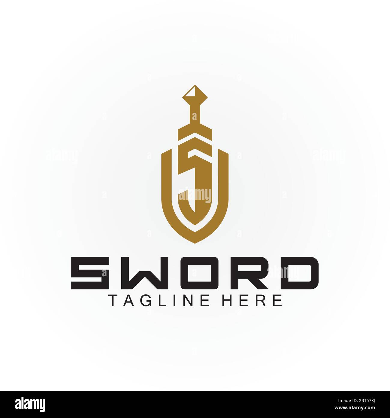 Letter S sword and shield logo design Stock Vector Image & Art - Alamy