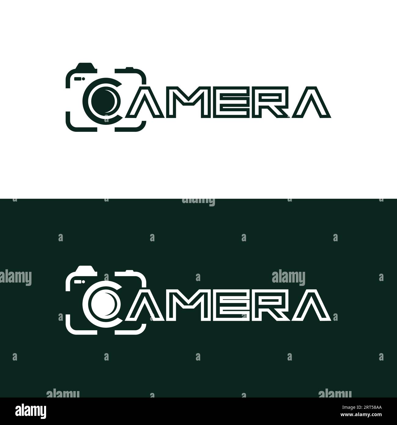 letter c with camera logo design vector illustration template Stock Vector