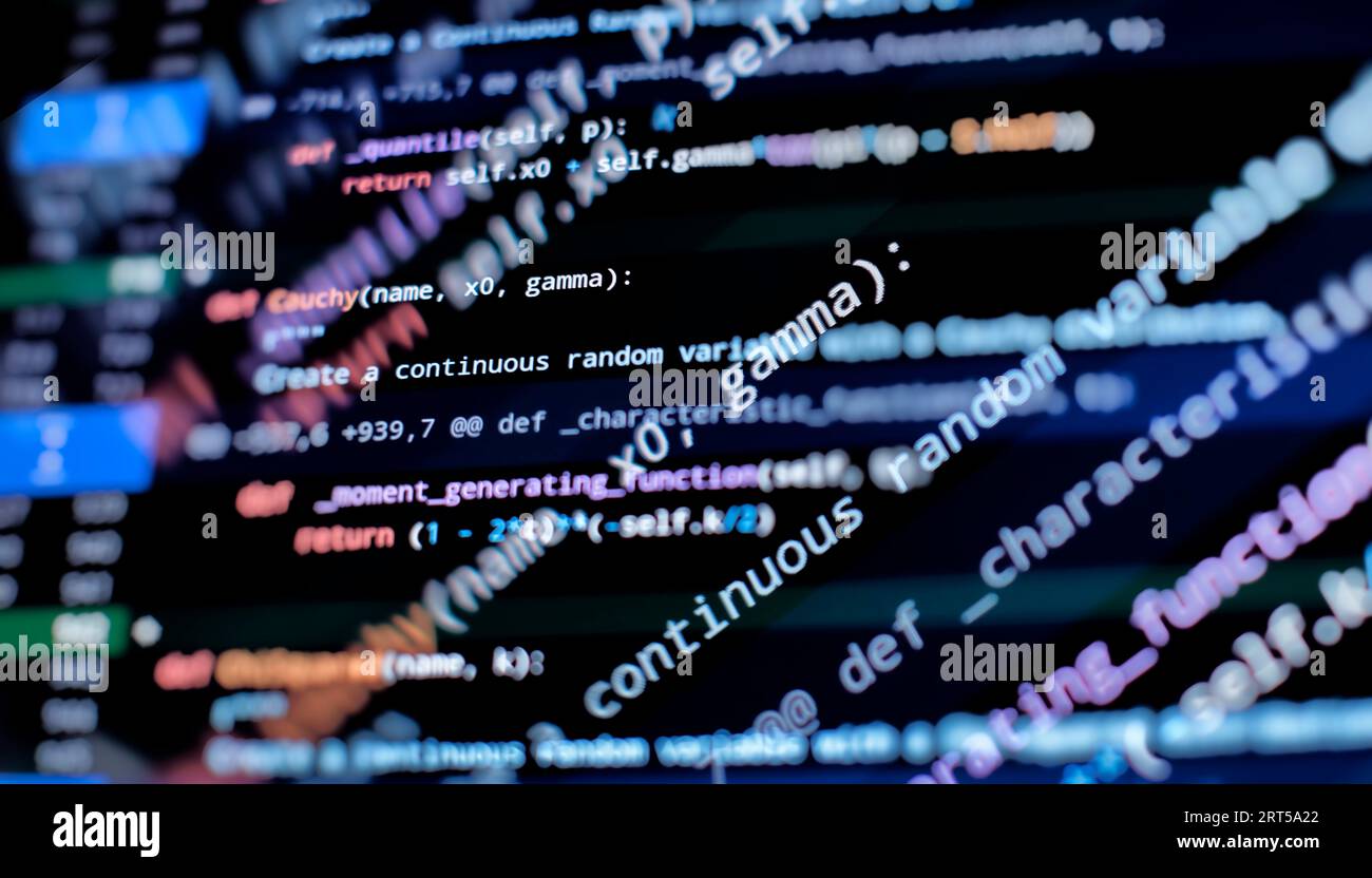 Developer working on web sites codes in office. Stock Photo
