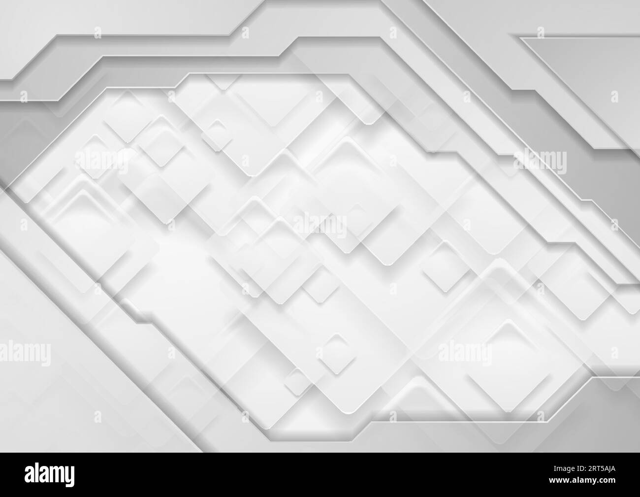 Minimal light grey paper squares. Abstract technology graphic design ...