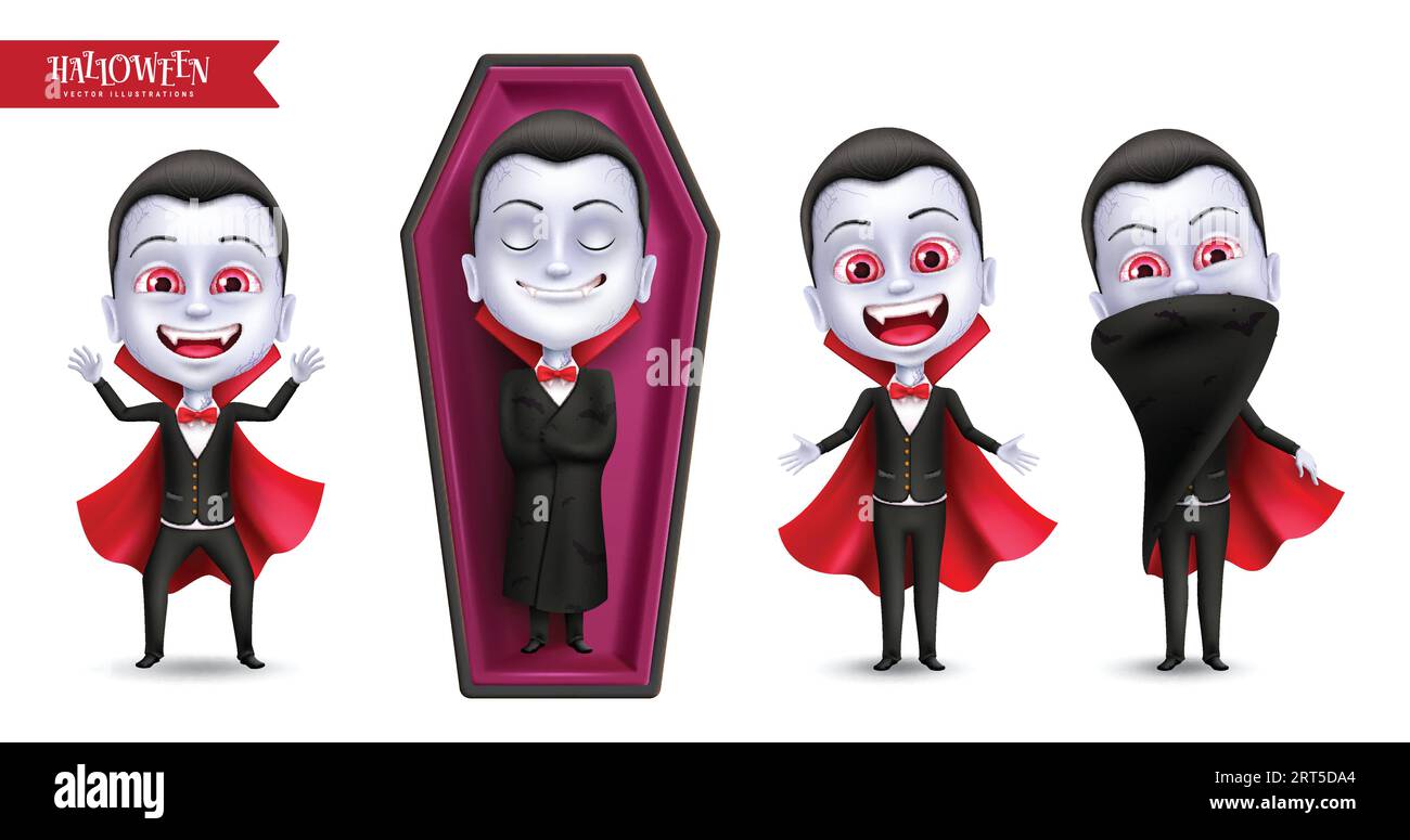 A cartoon illustration of a Dracula Vampire Character Stock Vector Image &  Art - Alamy