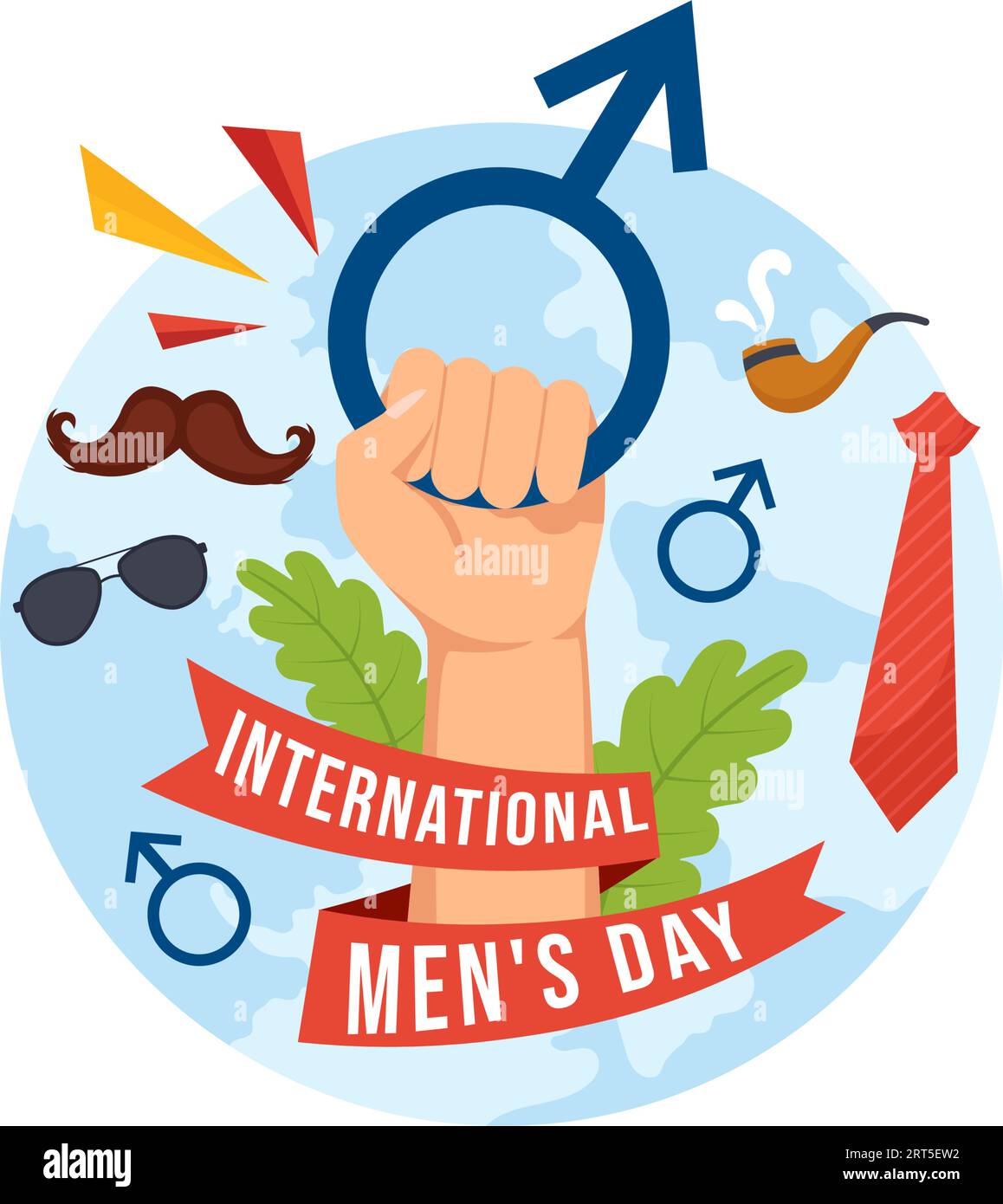 International Men's Day Vector Illustration on November 19 with Men