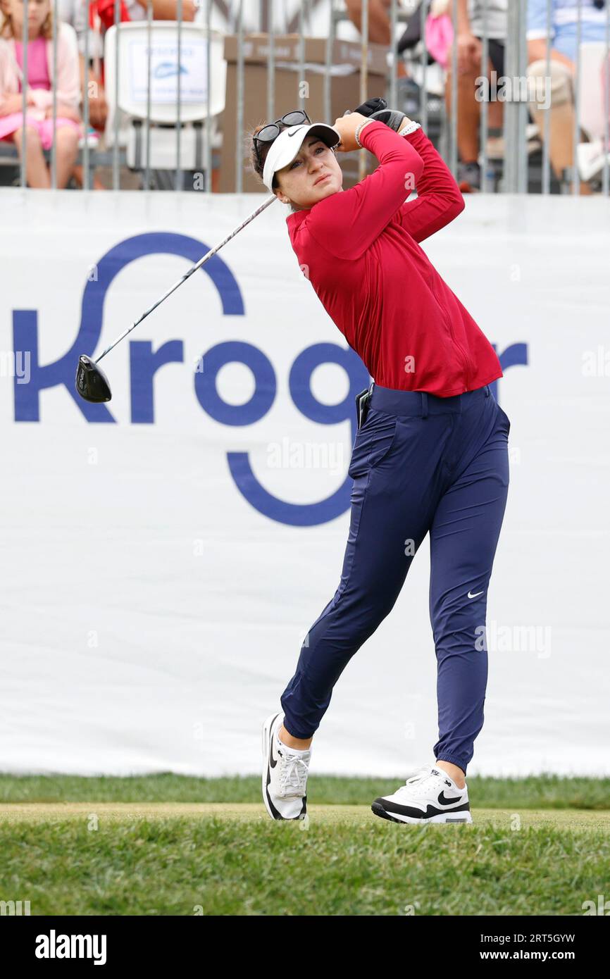CINCINNATI, OH - SEPTEMBER 10: LPGA player Gabriela Ruffels plays her ...