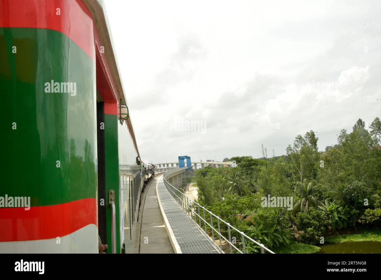 230908 DHAKA, Sept. 8, 2023 A train is pictured during a trial