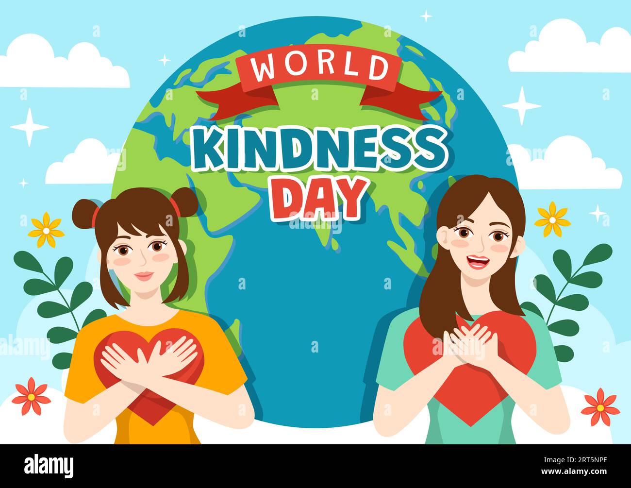 Happy World Kindness Day Vector Illustration on November 13 with Earth