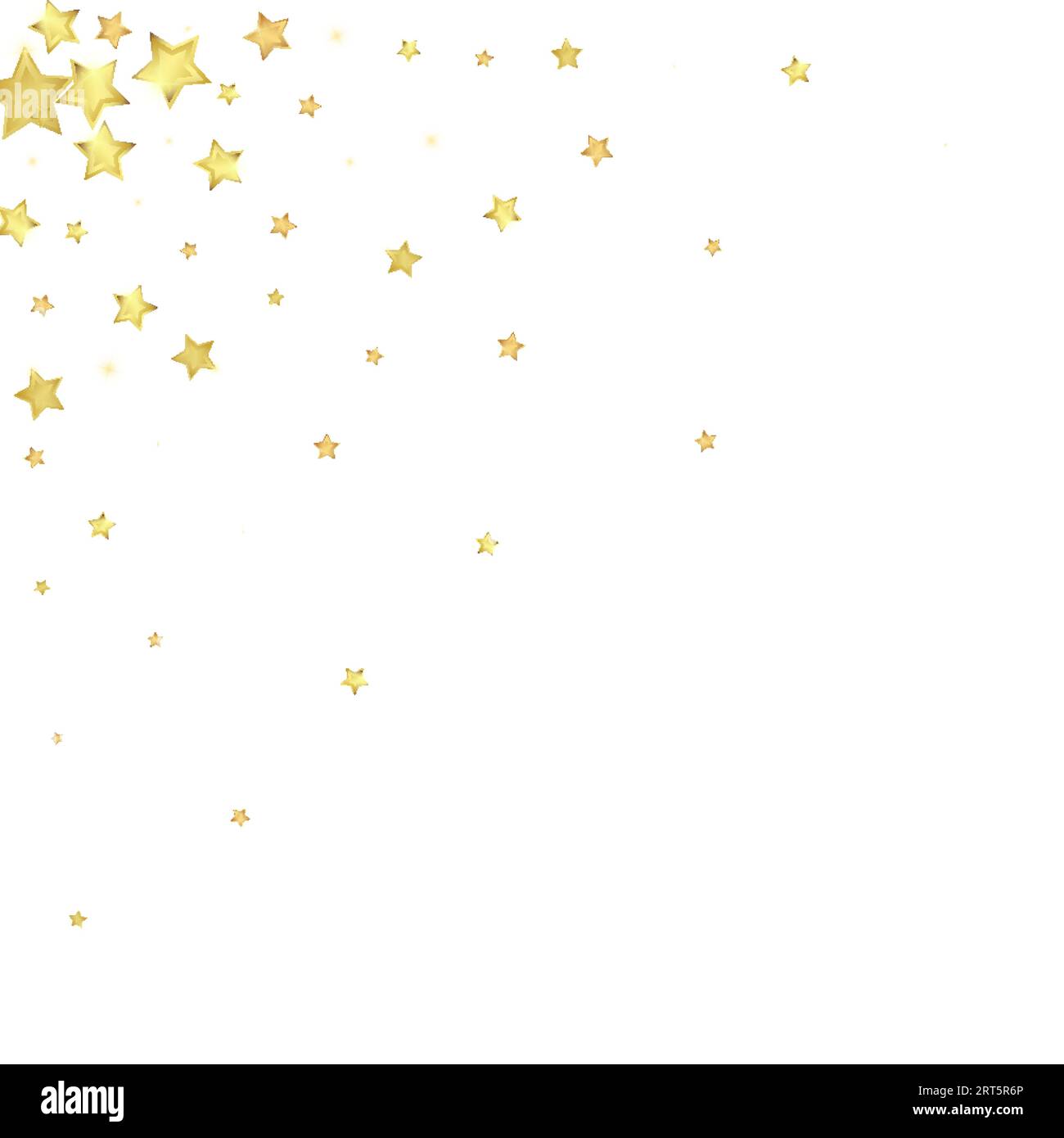 Magic stars vector overlay. Gold stars scattered around randomly