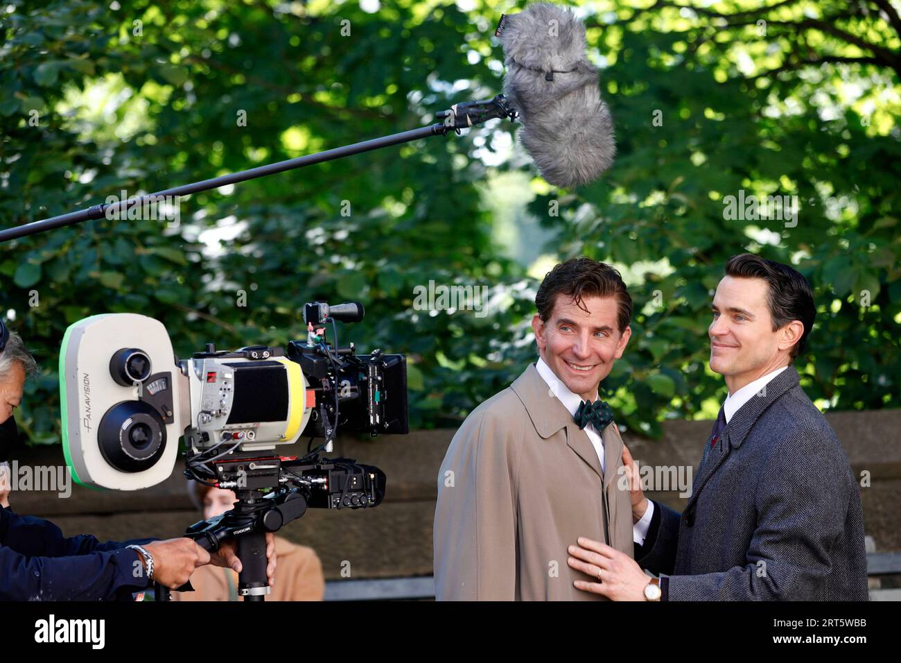 BRADLEY COOPER and MATT BOMER in MAESTRO (2023), directed by BRADLEY ...