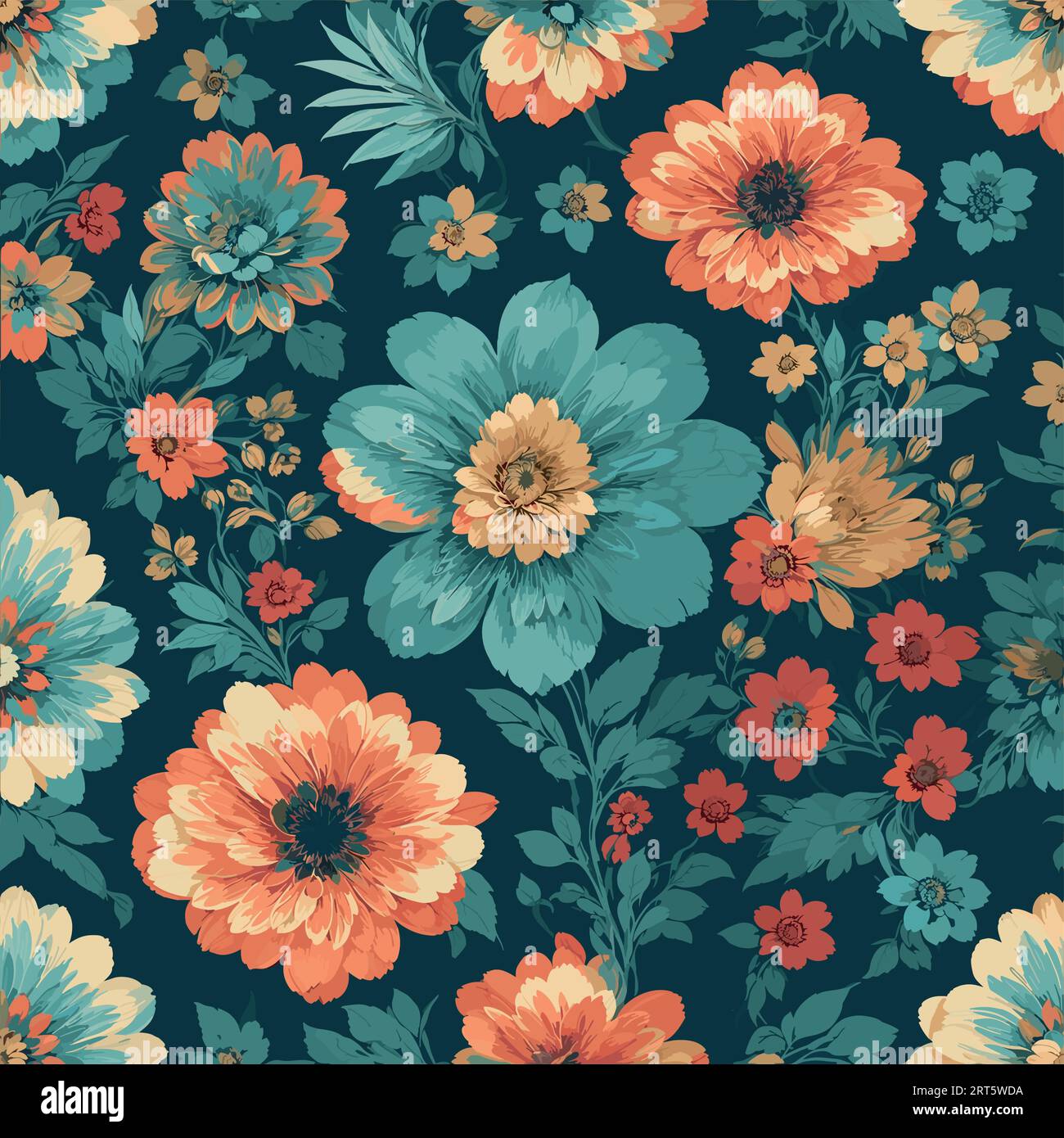 Premium Vector  Seamless floral pattern for design. small multicolored  flowers.