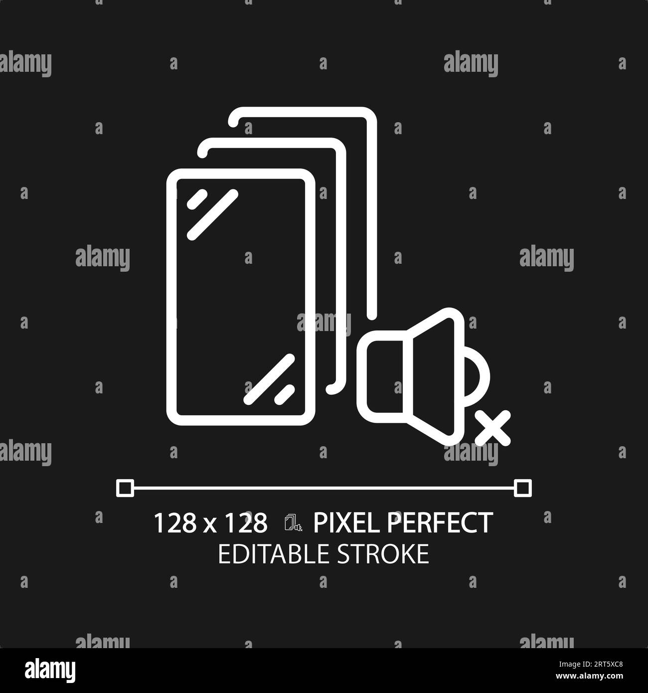 Customizable soundproof fibreglass white thin linear icon Stock Vector