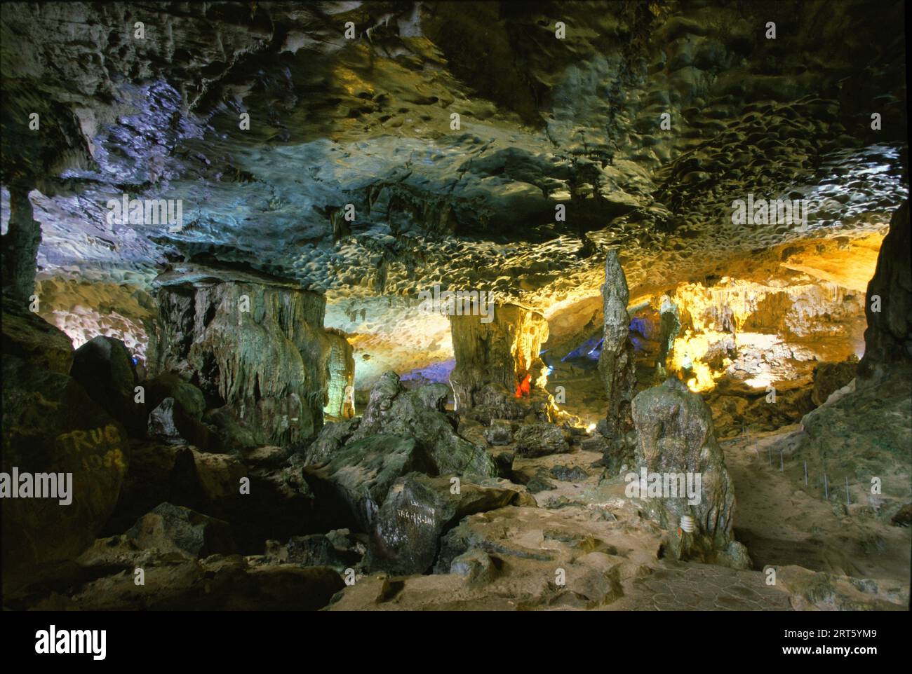 Dau-Go-Cave in Halong Bay Stock Photo