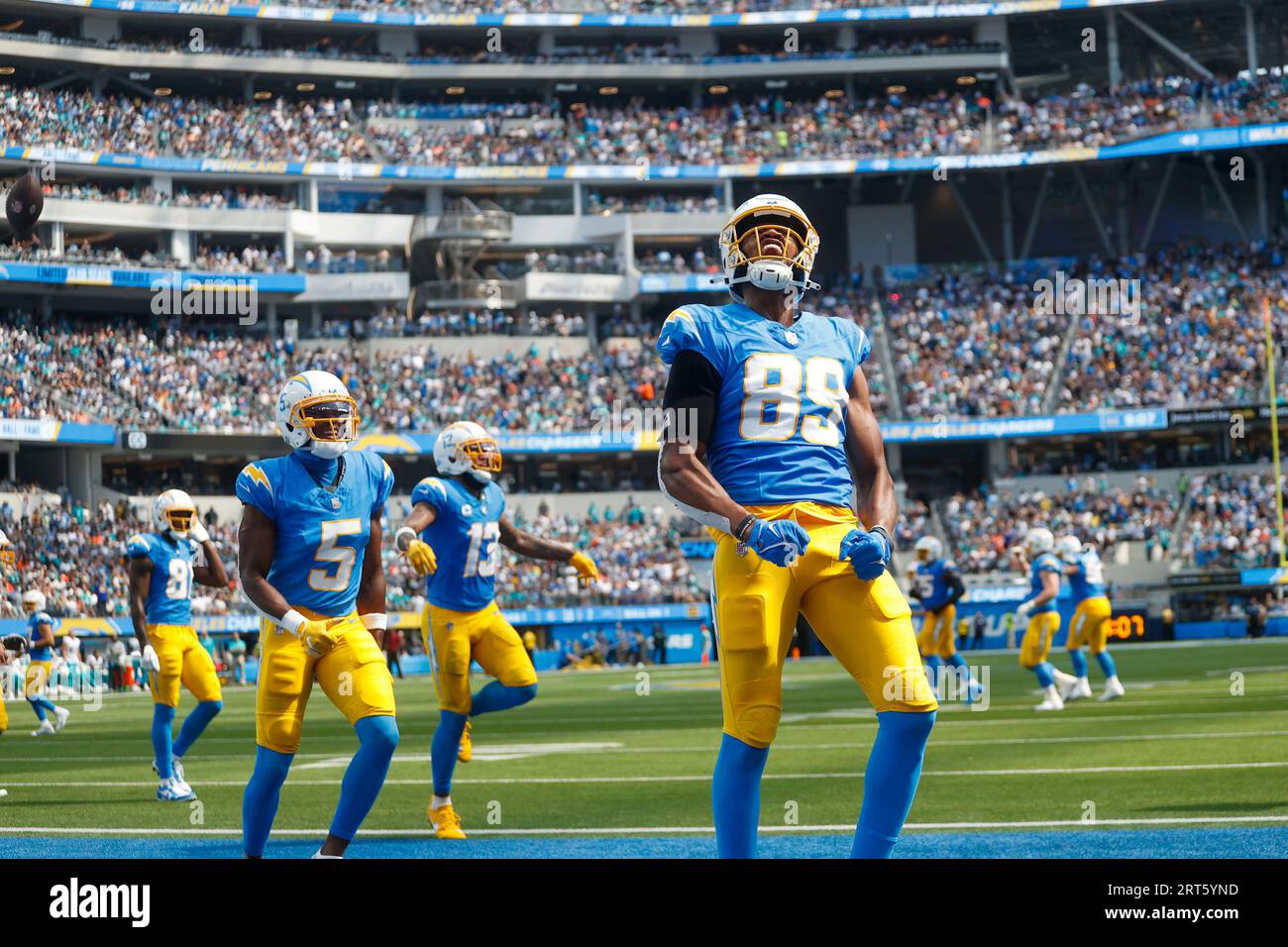 Los Angeles, United States. 10th Sep, 2023. Los Angeles Chargers tight