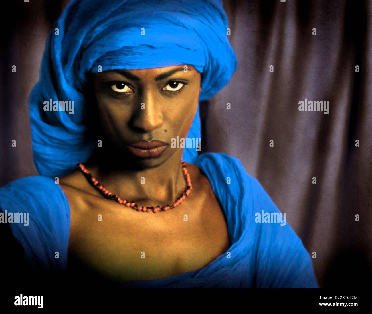 African princess (contrast) Stock Photo