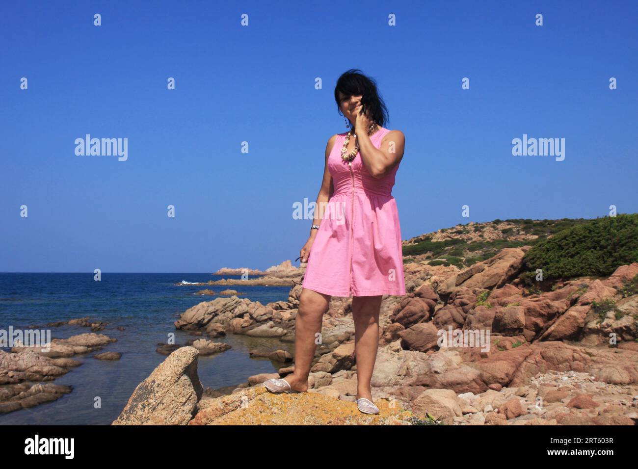 Old woman bikini on the beach hires stock photography and images Alamy