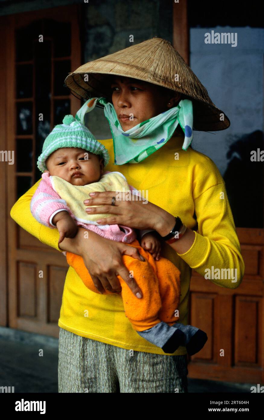 Mother near Hanoi Stock Photo