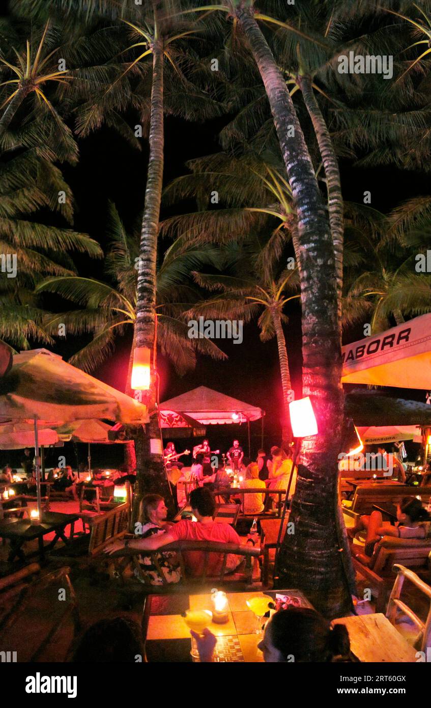 Outdoor bar in Boracay Stock Photo