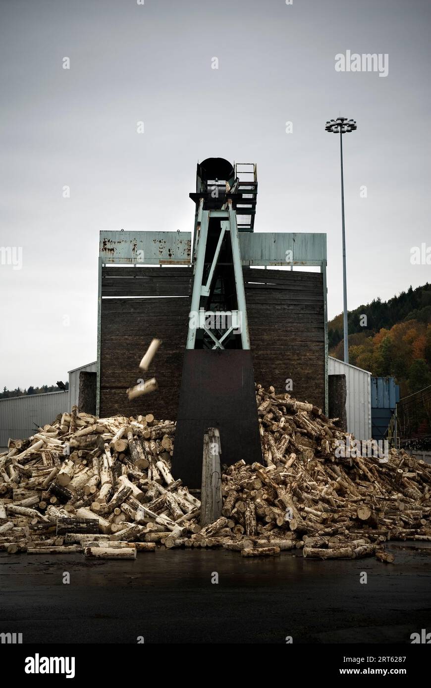 Paper mill, Maine Stock Photo Alamy