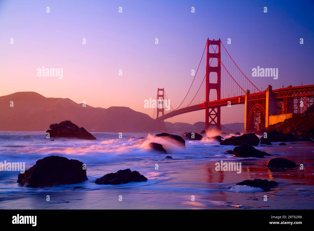 The Goden Gate Bridge taken from Baker Beach in the Golden Gate