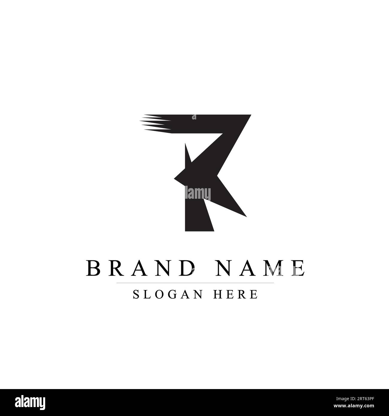 R logo like a swoosh icon letter Stock Vector Image & Art - Alamy