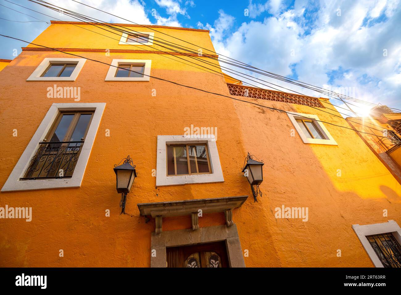 Guanajuato, Mexico, colorful colonial streets and architecture in Guanajuato historic center. Stock Photo