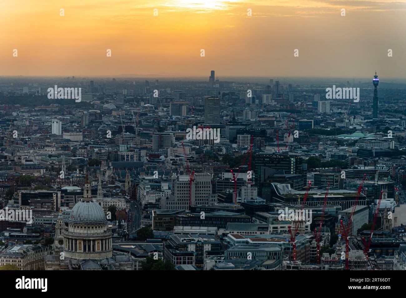 View from 8 Bishopsgate, London, UK Stock Photo