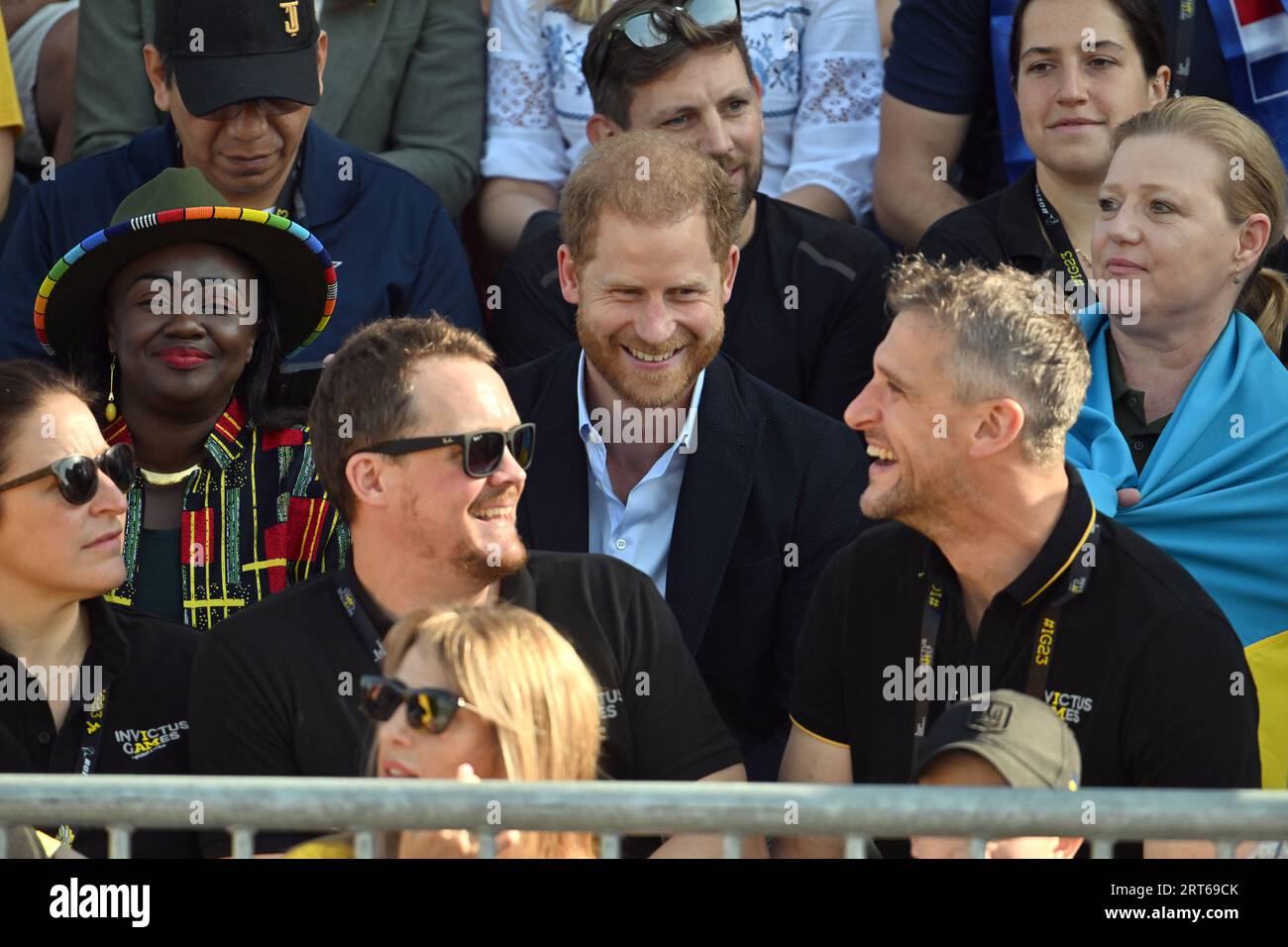 Duesseldorf, Germany. 11th Sep, 2023. Prince Harry follows the
