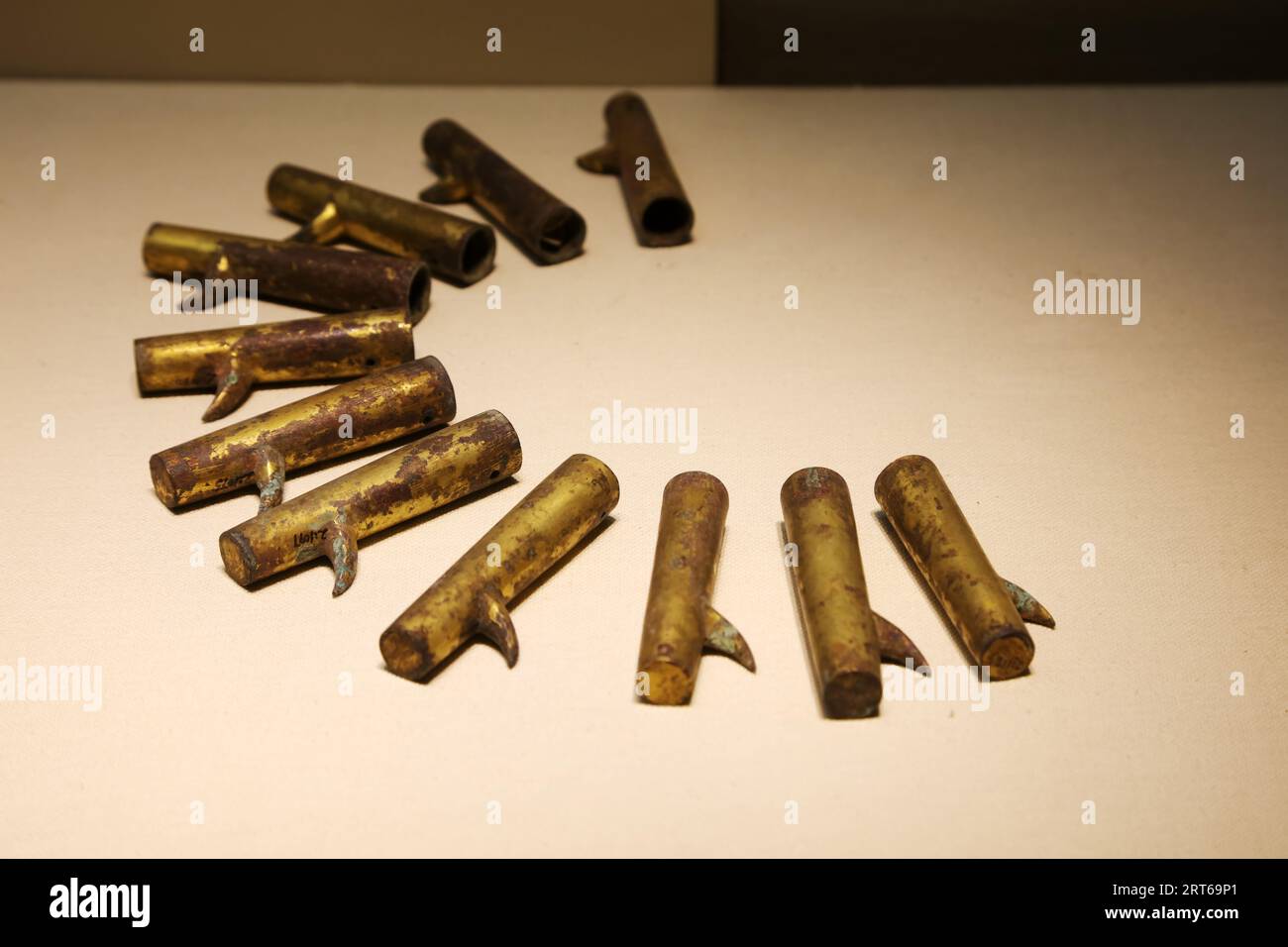 Ancient Chinese Copper Artifacts Stock Photo Alamy