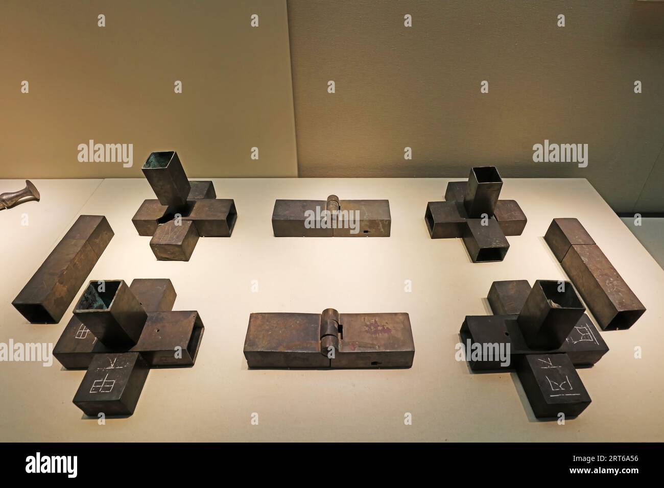 Ancient Chinese Copper Artifacts Stock Photo Alamy