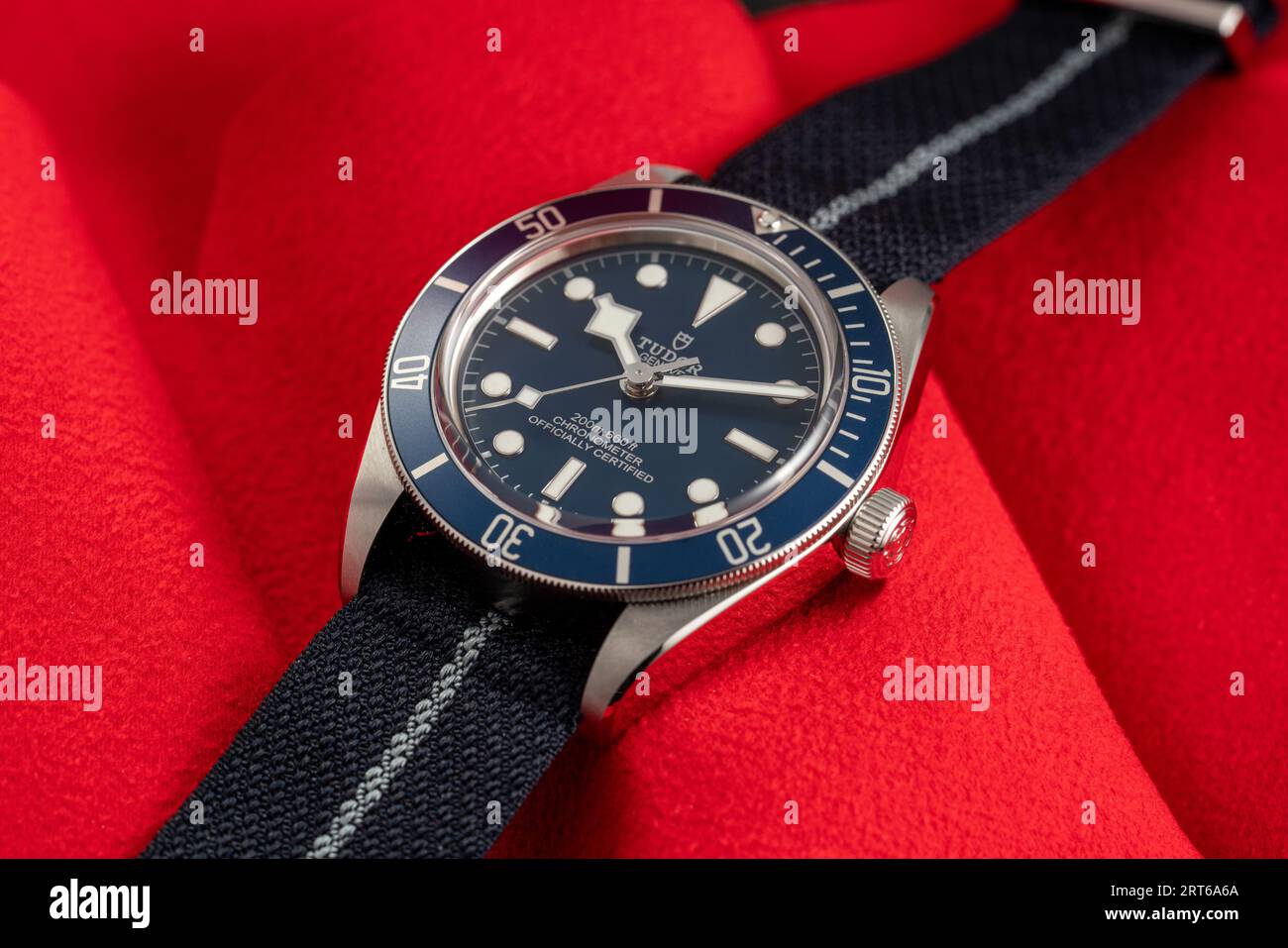 Tudor Black Bay FiftyEight Blue Stock Photo Alamy