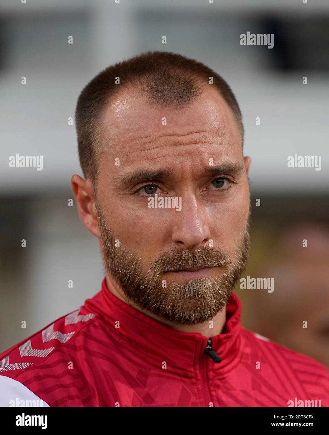 September 10 2023 Christian Eriksen (Denmark) looks on during a Group