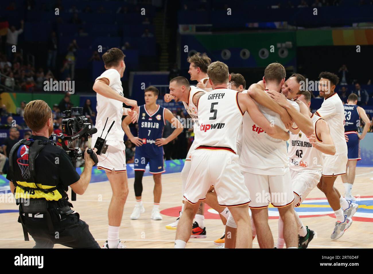 10 September 2023, Indonesia, Pasay: Basketball, World Cup, Serbia